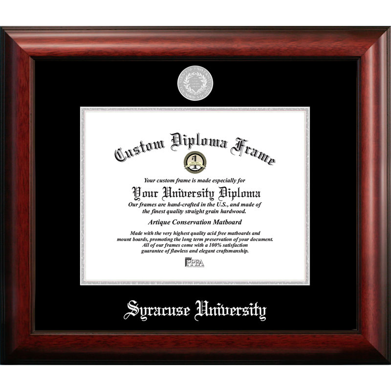 Campus Images Syracuse University Embossed Diploma Picture Frame Wayfair